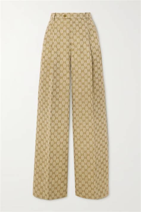 Gucci jacquard wide leg pants